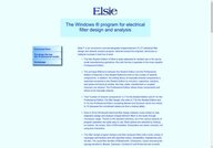 Elsie - electrical filter design program from Tonne Software